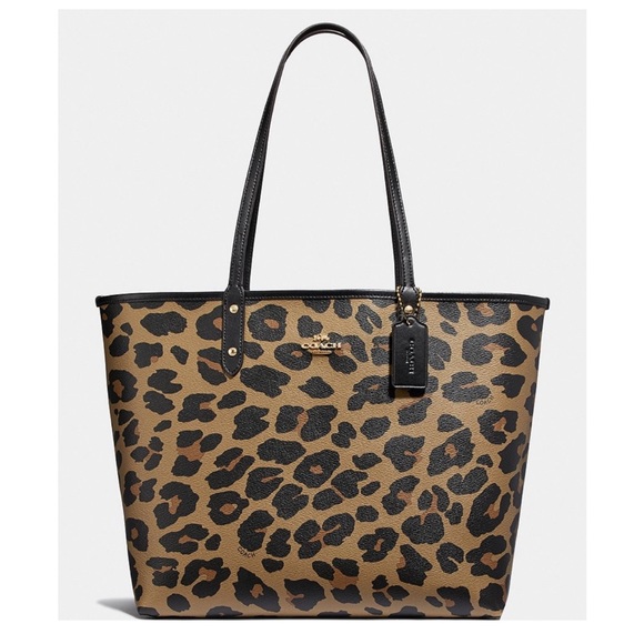 Coach Handbags - Coach Tote Leopard Print